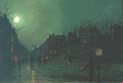 Atkinson Grimshaw View of Heath Street by Night oil painting reproduction